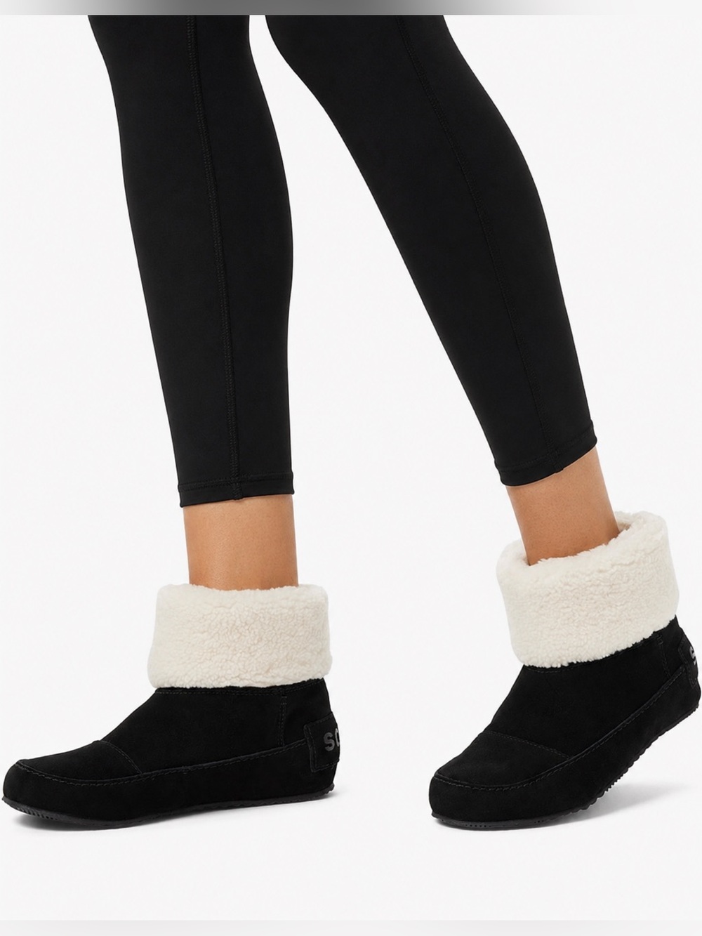 Sorel NWT Go Stumptown Booties black suede leather women’s 8